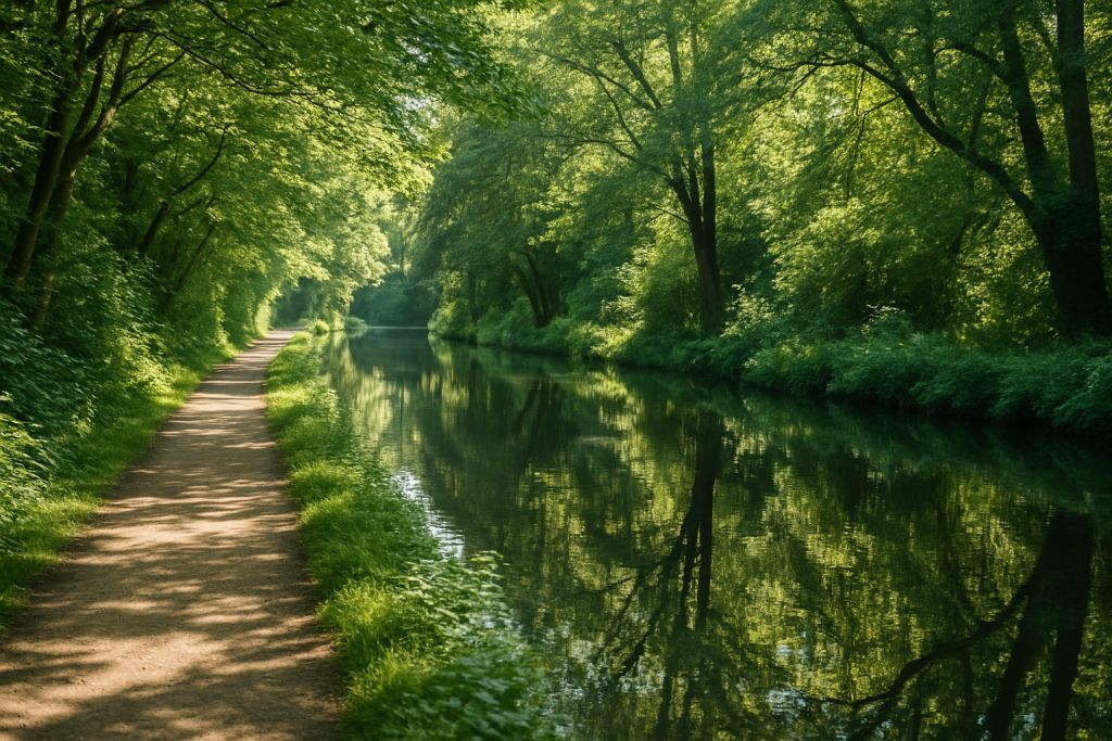 Randonnées tranquilles le long des canaux