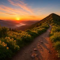 Randonnées sublimes au lever du soleil