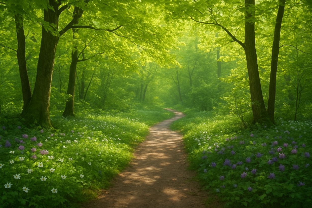 Chemins forestiers à découvrir au printemps