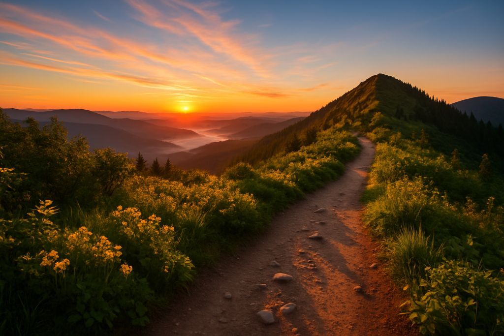 Randonnées sublimes au lever du soleil